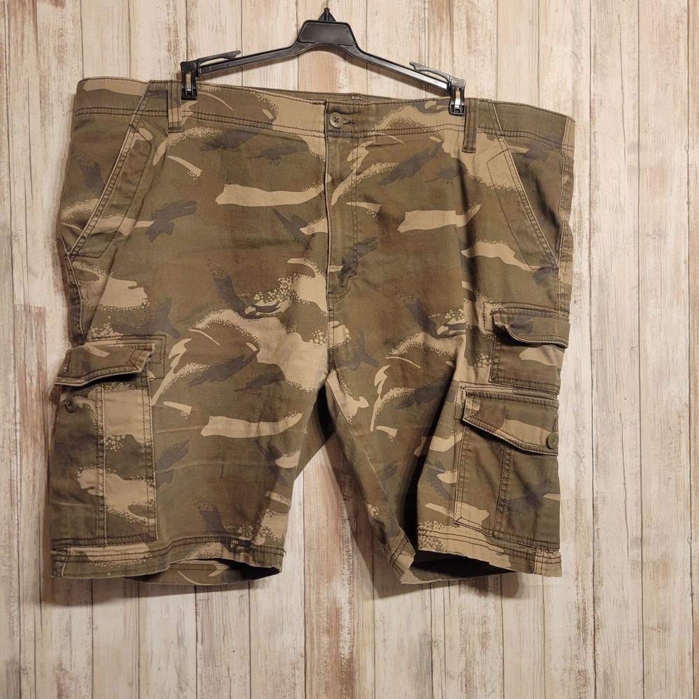 Plugg Shorts Mens 46x10 Cargo Camo High‎ Rise Pockets